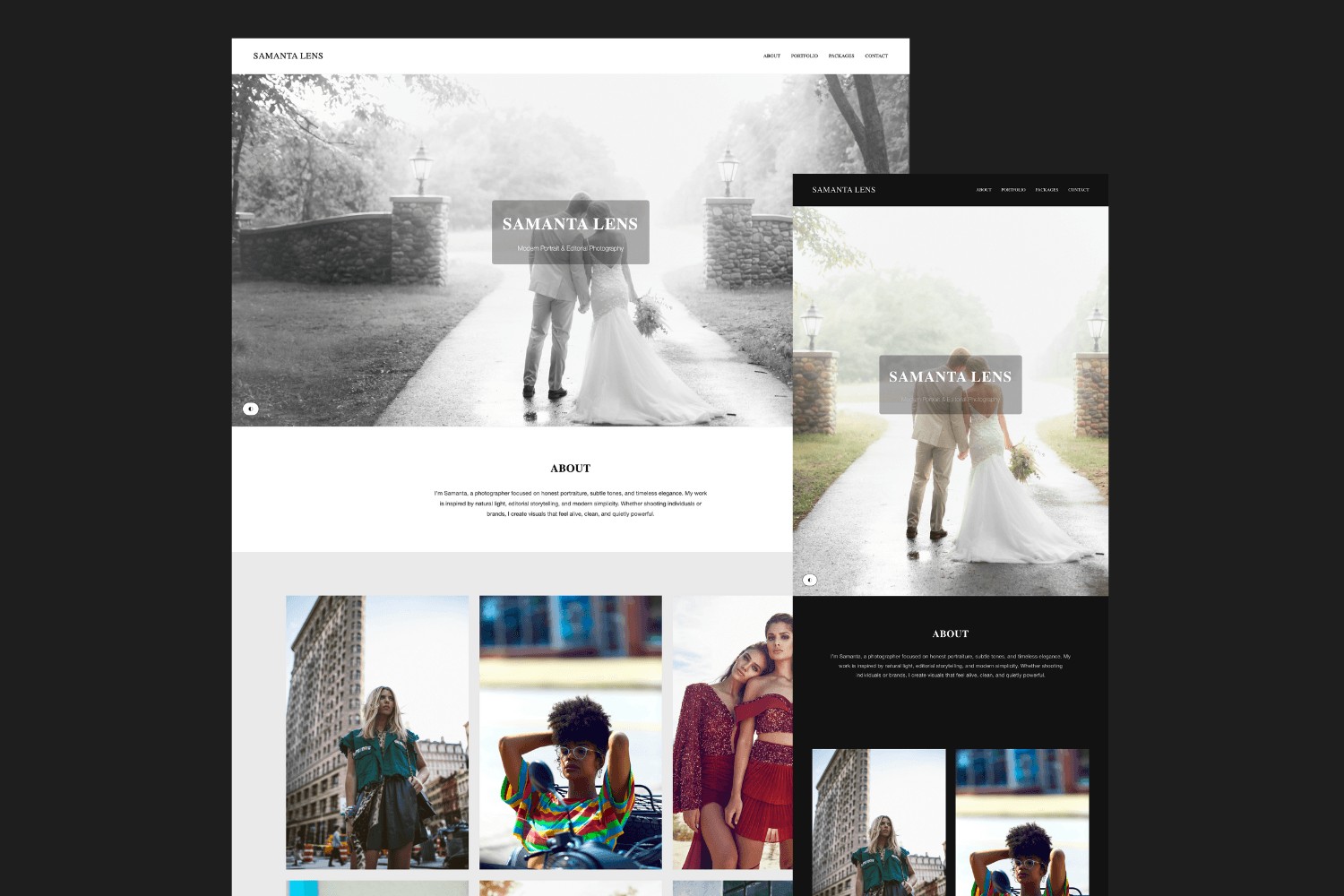Photographer — Website Template