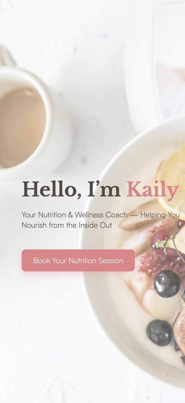 Nutritionist Mobile Mockup